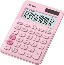 Image of Casio MS-20UC-PK / MS-20UC-GN 12 Digit Desktop Calculator Basic GREEN / PINK