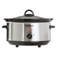 Image of Daewoo Electric Slow Cooker 3.5L Non Stick Bowl Crock Pot w/ Lid Stainless Steel