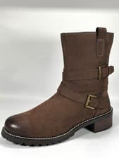 Image of Hotter Blair Women's Brown Leather Boots Size 7 Brand New RRP £130