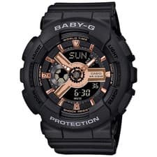 Image of Casio Baby-G Black & Gold BA-110XRG-1AJF Ladies' Watch