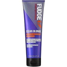 Image of Fudge Professional Purple Toning Shampoo, Original Clean Blonde Shampoo, 250 ml