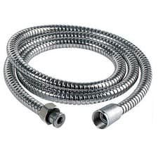 Image of Sabichi Double Lock Shower Hose - Stainless-Steel - Silver - 1.5 m