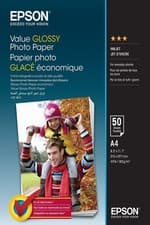 Image of Genuine Epson Value A4 Glossy Photo Paper 183gsm - 50 Sheets (C13S400036)