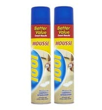 Image of Pack of 2 1001 Carpet Cleaning Mousse for Carpets and Upholstery 350ml