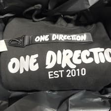 Image of One Direction, black hoodie and wristlet set