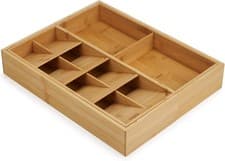 Image of Joseph Joseph Drawerstore Expanding Cutlery Bamboo Utensil Organiser Tray 40cm