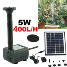 Image of 5W 400L/H Solar Panel Powered Water Pump Garden Pool Pond Fish Aquarium Fountain