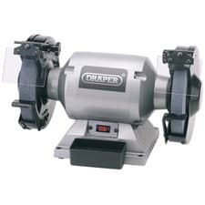 Image of Draper 230V Heavy Duty Bench Grinder 200mm 550W Course & Fine Wheels 29621