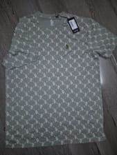 Image of New Luke 1977 Sport "Lineker" T-Shirt - Light Green Monogram - Men’s Size M