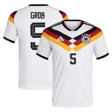 Image of Germany National Team adidas Home Authentic Shirt 2026 with Gro- 5 printing
