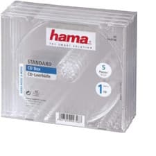 Image of Hama | Standard CD Jewel Case, pack of 5 | transparent