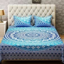 Image of Indian Tie Dye Bedding Set Quilt Duvet Cover Elephant Mandala Hippie Duvet set