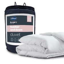 Image of Silentnight Feather Down Duvet Quilt Anti Allergy 10.5 tog Double King Super K
