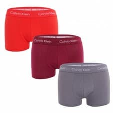 Image of Calvin Klein Mens 100% Authentic CK 3 Pack Low Rise Trunk Boxer U2664G-JBB