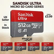 Image of Sandisk Ultra Memory Card Micro SD card 16GB 32GB 64GB 128GB 256GB 512GB