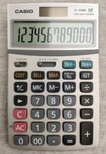 Image of Casio JF-120MS 12 digit desktop calculator dual power battery & solar