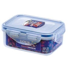 Image of Lock & Lock Rectangular Storage Container - Clear/Blue, 350 ml
