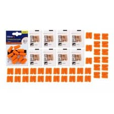Image of 50 PAIRS Vitrex PU Foam Earplugs Reusable Ear Protection Noise Reduction UK