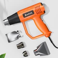 Image of Heat Gun, Dayplus 2000W Heavy Duty Hot Air Gun Kit 50℃~650℃ with 4 Attachment