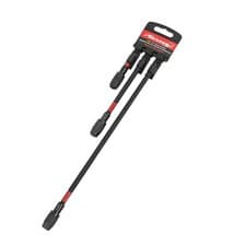 Image of Drill Bit Holder Extension Set 1/4 Quick Release Magnetic 3-Piece 70-150-300MM