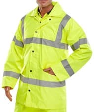 Image of Beeswift - Light Weight Hi Vis Work Jacket Yellow Orange  EN ISO 20471