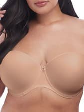Image of Elomi Smooth Strapless Bra Moulded Underwired Multiway Non Padded Bras Lingerie