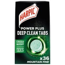 Image of 36 x Harpic Power Plus Deep Cleaning Toilet Tablets Mountain Pine Bulk Buy Tabs