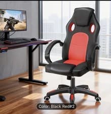 Image of UKmart365 PU Leather Executive Office Chair - Black (SUOWWQ0001)