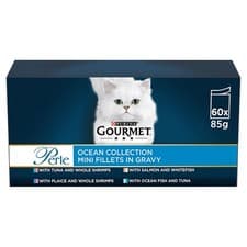 Image of Gourmet Perle Ocean Collection Wet Cat Food 60 Pouches 60x85g Selection Value