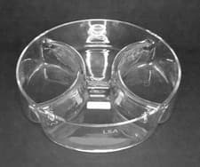 Image of LSA INTERNATIONAL Circular Dip Dish, Multi Platter, Clear Glass