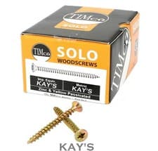 Image of 200 x TIMCO SOLO WOOD SCREW YELLOW POZI COUNTERSUNK WOODSCREW SCREWS 3g 4g 5g 6g