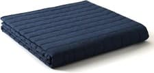 Image of Weighted Blanket 9kg 152x203cm Breathable Cotton King Size Blanket Navy Blue-New