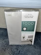 Image of Linea 1000 Thread Count SINGLE 100% Egyptian Cotton Deep Fitted Sheet, Grey