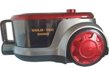 Image of NEW GOLD-TEC BAGLESS 2000W CYLINDER VACUUM CLEANER/HOOVER SILVER/RED