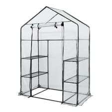 Image of NEW! 3-Tier 4 Shelf Mini Walk-in Growhouse Garden Greenhouse