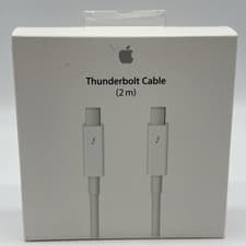 Image of GENUINE OFFICIAL APPLE THUNDERBOLT 2 CABLE 2M A1410 WHITE MD861ZM/A ORIGINAL