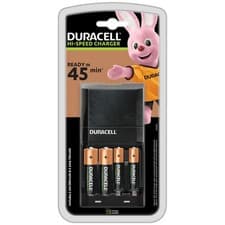 Image of Duracell Hi-Speed Battery Charger 45min with 2 AA & 2 AAA Batteries