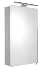 Image of CROYDEX WC147369E MADISON SINGLE DOOR ILLUMINATED BATHROOM CABINET MIRROR
