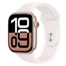 Image of Apple Watch Series 10 LTE - 42 mm Rose Gold, Light Blush Sport Band - Excellent