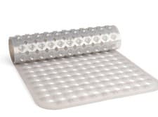 Image of Bath Mat Non Slip Shower Mat Large. Extra Strong Suction 88 X 40CM Clear Grey