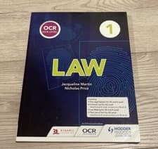 Image of OCR AS/A Level Law Book 1 by Nicholas Price, Jacqueline Martin (Paperback, 2017)