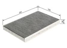 Image of Filter, cabin air BOSCH 1987435535