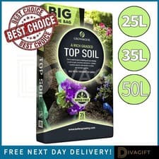 Image of GROWMOOR TOP SOIL HIGH QUALITY TOPSOIL FOR ALL PURPOSE MULTI COMPOST 25L 35L 50L