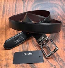 Image of NEW HUGO BOSS REVERSIBLE LEATHER BELT