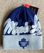 Image of TORONTO MAPLE LEAFS Reebok Face Off CUFF Beanie Toque Hat Ice Hockey NHL Warm