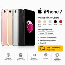 Image of Apple iPhone 7 32GB/128GB Black Silver Unlocked Excellent 1 YR WTY