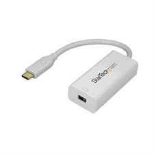 Image of StarTech USB-C to Mini DisplayPort Adapter - 4K 60Hz - White - USB 3.1 Type-C...