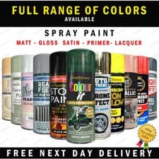 Image of All-Purpose Aerosol Spray Paint Matt Gloss Satin Primer Metal Wood Plastic - B24