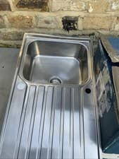 Image of Franke Ascona Polished Stainless steel 1 Bowl Sink & drainer 510mm x 860mm