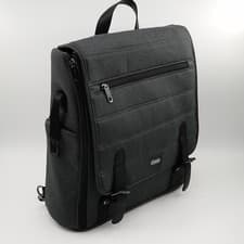 Image of Icandy Peach 7 Bag Changing Backpack Baby Change Mat Pram Dark Grey New
